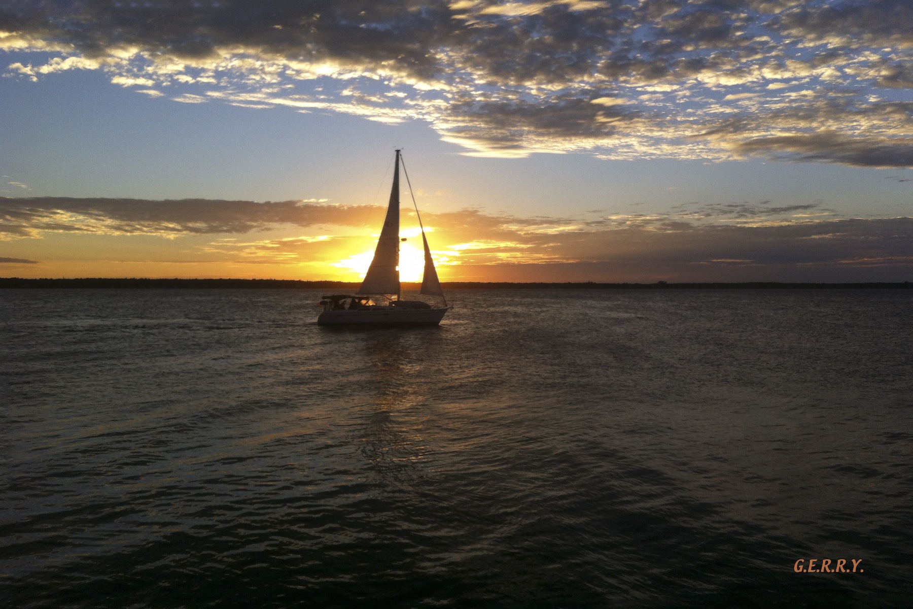 Shediac Sunset Sailboat