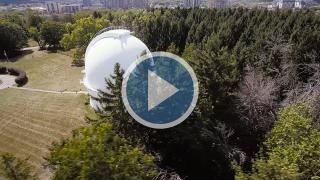 David Dunlap Observatory with drone